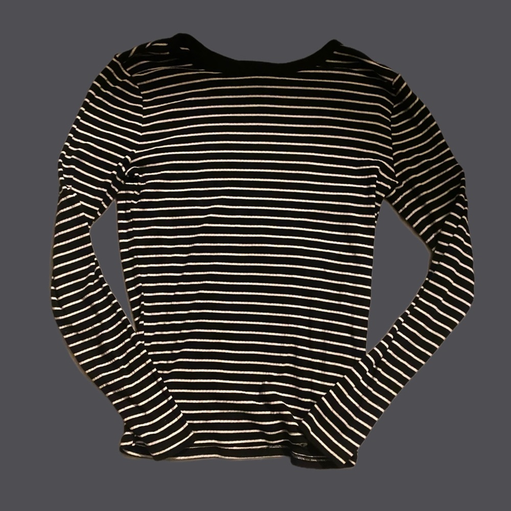 Wild fable striped long sleeve shirt